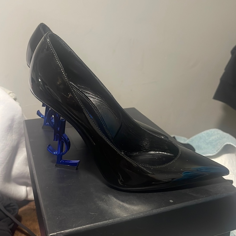 Saint Laurent Opyum Pump Blue YSL